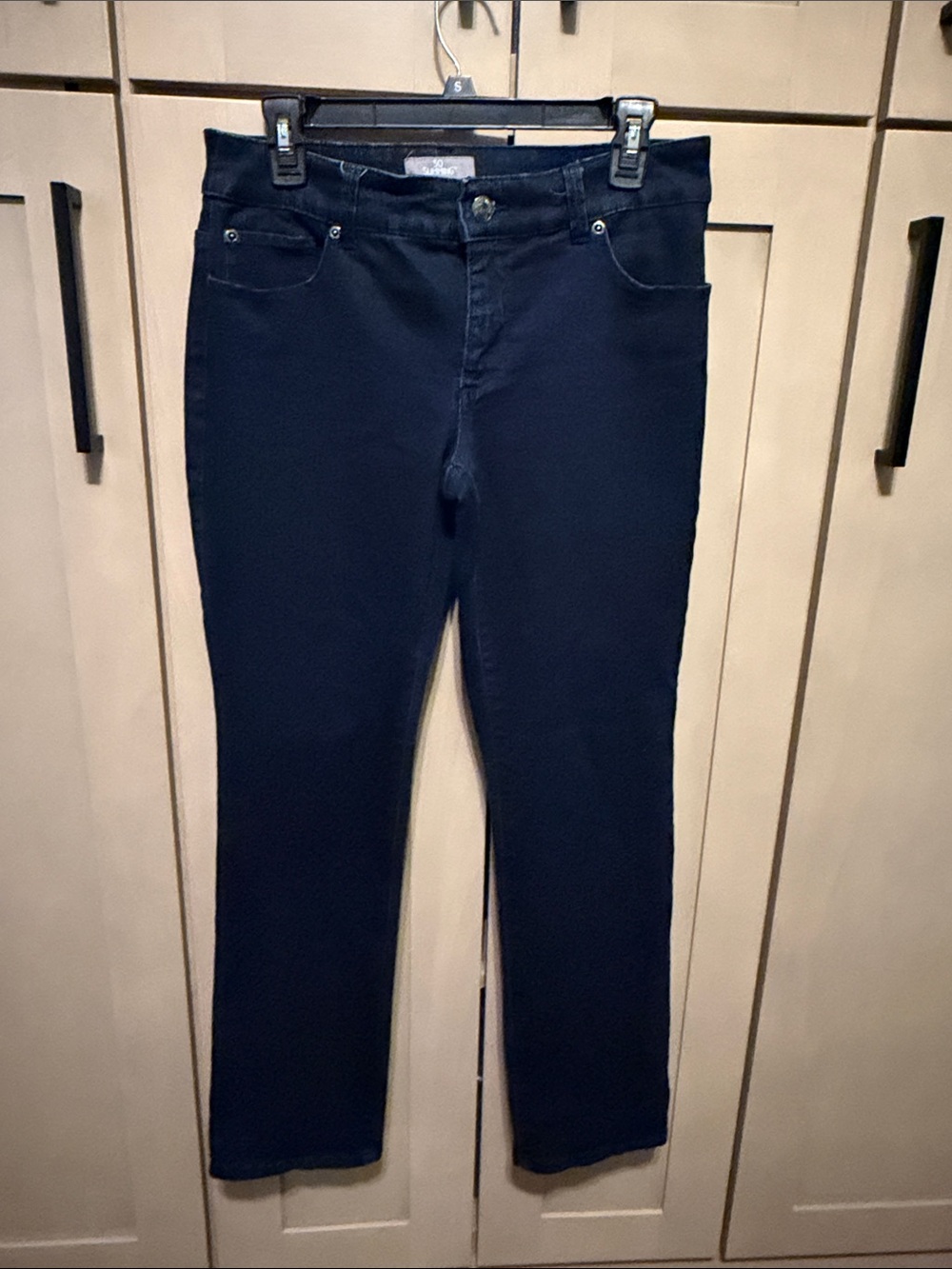 Chicos Women’s Dark Navy Stretch Jeans - Classic Slim Fit